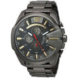 Buy Shop Diesel Mega Chief Chronograph Grey Dial Grey Steel Strap Watch For Men - DZ4421 USA Online