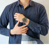 Buy Shop Diesel Mega Chief Chronograph Grey Dial Grey Steel Strap Watch For Men - DZ4466 USA Online