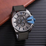 Buy Shop Diesel Mega Chief Chronograph Black Dial Black Nylon Strap Watch For Men - DZ4500 USA Online