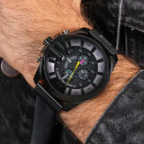 Buy Shop Diesel Mega Chief Chronograph Black Dial Black Mesh Bracelet Watch For Men - DZ4514 USA Online