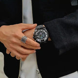 Buy Shop Diesel Mega Chief Chronograph Black Dial Black Mesh Bracelet Watch For Men - DZ4514 USA Online