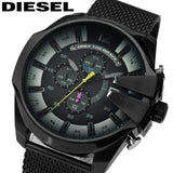 Buy Shop Diesel Mega Chief Chronograph Black Dial Black Mesh Bracelet Watch For Men - DZ4514 USA Online