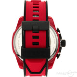 Buy Shop Diesel Mega Chief Chronograph Black Dial Red Rubber Strap Watch For Men - DZ4526 USA Online