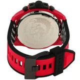 Buy Shop Diesel Mega Chief Chronograph Black Dial Red Rubber Strap Watch For Men - DZ4526 USA Online