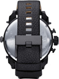 Buy Shop Diesel Big Daddy Blue Dial Black Leather Strap Watch For Men - DZ7127 USA Online