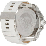 Buy Shop Diesel Badass Chronograph White Dial White Leather Strap Watch For Men - DZ7265 USA Online