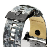 Buy Shop Diesel Big Daddy Chronograph Black Dial Black Leather Strap Watch For Men - DZ7311 USA Online