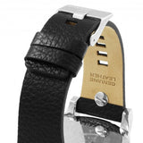 Buy Shop Diesel Mr Daddy Chronograph Black Dial Black Leather Strap Watch For Men - DZ7313 USA Online