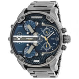 Buy Shop Diesel Big Daddy 2.0 Chronograph Blue Dial Grey Steel Strap Watch For Men - DZ7331 USA Online