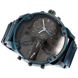 Buy Shop Diesel Daddy 2.0 Chronograph Grey Dial Blue Steel Strap Watch For Men - DZ7414 USA Online