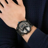 Diesel Mr Daddy 2.0 Chronograph Grey Dial Black Nylon Strap Watch For Men - DZ7420