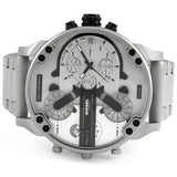 Buy Shop Diesel Mr. Daddy Chronograph Silver Dial Silver Steel Strap Watch For Men - DZ7421 USA Online