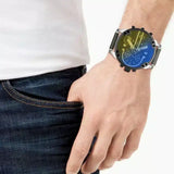 Buy Shop Diesel Mr. Daddy 2.0 Chronograph Black Dial Grey Nylon Strap Watch For Men - DZ7429 USA Online