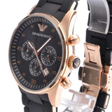 Emporio Armani Sportivo Black Dial Black Steel Strap Watch For Men - AR5905