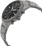 Fossil Townsman Chronograph Black Dial Silver Steel Strap Watch for Men - FS5349