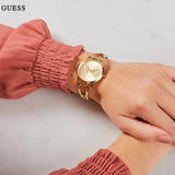 Guess Lola Rose Gold Dial Rose Gold Steel Strap Watch For Women - W1145L4