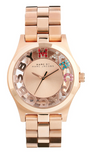Buy Shop Marc Jacobs Henry Skeleton Rose Gold Dial Rose Gold Steel Strap Watch for Women - MBM3264 USA Online