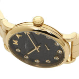 Buy Shop Marc Jacobs Baker Dexter Black Dial Gold Steel Strap Watch for Women - MBM3421 USA Online