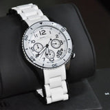 Buy Shop Marc Jacobs Rock Chronograph White Dial White Silicone Strap Watch for Women - MBM2574 USA Online