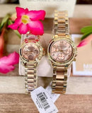 Buy Shop Michael Kors Blair Chronograph Rose Gold Dial Two Tone Steel Strap Watch for Women - MK6316 USA Online