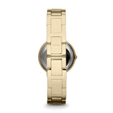 Buy Shop Fossil Virginia White Dial Gold Steel Strap Watch for Women - ES3283 USA Online