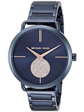 Buy Shop Michael Kors Portia Blue Dial Blue Stainless Steel Strap Watch for Women - MK3680 USA Online