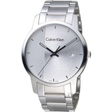 Buy Shop Calvin Klein City Chronograph Silver Dial Silver Steel Strap Watch for Men - K2G2G14X USA Online