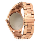 Buy Shop Michael Kors Slim Runway Brown Dial Rose Gold Stainless Steel Strap Watch for Women - MK3181 USA Online
