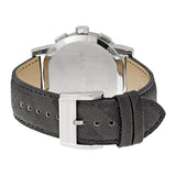 Burberry The City Grey Dial Black Leather Strap Watch for Men - BU9362