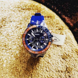 Buy Shop Fossil Bannon Multifunction Blue Dial Blue Silicone Strap Watch for Men - BQ2498 USA Online