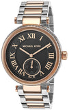 Buy Shop Michael Kors Skylar Black Dial Two Tone Steel Strap Watch for Women - MK5957 USA Online
