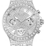 Buy Shop Guess Moonlight Multi Function Diamonds Silver Dial Silver Steel Strap Watch for Women - GW0320L1 USA Online