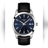 Buy Shop Tissot Gentlemen Blue Dial Black Leather Strap Watch for Men - T127.410.16.041.01 USA Online