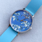 Buy Shop Coach Perry Floral Blue Dial Blue Leather Strap Watch for Women - 14503294 USA Online