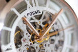 Buy Shop Fossil Townsman Automatic Skeleton Silver Dial Black Leather Strap Watch for Men - ME3041 USA Online