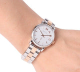 Buy Shop Marc Jacobs Baker White Dial Two Tone Steel Strap Watch for Women - MBM3331 USA Online