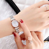Buy Shop Emporio Armani Gianni Mother of Pearl Dial Two Tone Steel Strap Watch For Women - AR1764 USA Online