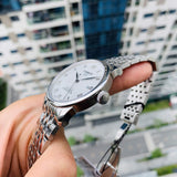 Buy Shop Tissot Le Locle Powermatic 80 Silver Dal Silver Steel Strap Watch For Men - T006.407.11.033.00 USA Online