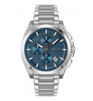 Buy Shop Hugo Boss Grandmaster Blue Dial Silver Steel Strap Watch for Men - 1513884 USA Online