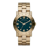 Buy Shop Marc Jacobs Amy Green Dial Gold Steel Strap Watch for Women - MBM8609 USA Online