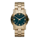 Buy Shop Marc Jacobs Amy Green Dial Gold Steel Strap Watch for Women - MBM8619 USA Online