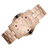 Buy Shop Marc Jacobs Amy Dexter Rose Gold Dial Rose Gold Steel Strap Watch for Women - MBM3216 USA Online