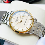 Buy Shop Tissot Luxury Powermatic 80 Gold Dial Silver Steel Strap Watch For Men - T086.407.22.261.00 USA Online