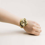 Buy Shop Michael Kors Runway Gold Dial Gold Steel Strap Watch for Women - MK3222 USA Online