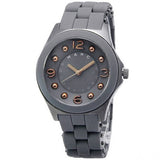 Buy Shop Marc Jacobs Pelly Grey Dial Grey Silicone Strap Watch for Women - MBM2537 USA Online