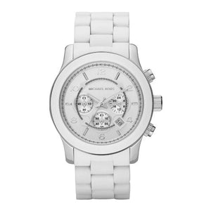 Buy Shop Michael Kors Oversize White Dial White Steel Strap Watch for Men - MK8108 USA Online