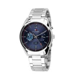 Buy Shop Tommy Hilfiger Deacan Blue Dial Silver Steel Strap Watch for Men - 1791551 USA Online