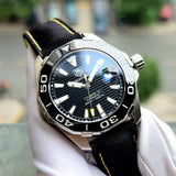 Buy Shop Tag Heuer Aquaracer Calibre 5 Automatic Black Dial Black Nylon Strap Watch for Men - WAY211A.FC6362 USA Online