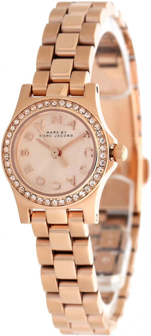 Buy Shop Marc Jacobs Henry Rose Gold Dial Rose Gold Steel Strap Watch for Women - MBM3278 USA Online