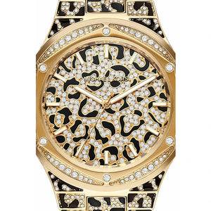 Buy Shop Michael Kors Lennox Three Hand Crystals Gold Dial Two Tone Steel Strap Watch For Women - MK7284 USA Online